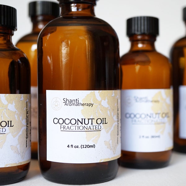 Fractionated Coconut Oil - Carrier Oil For Aromatherapy - Massage Oil - Skin Care Oil