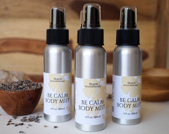 Be Calm Aromatherapy Mist - 3oz Lavender Body Mist for Relaxation - Gifts for Mom- Mother's Day - Spa Gifts