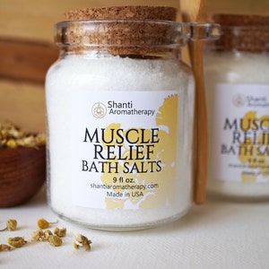 Muscle Relief Bath Salts Mother's Day Gifts Soothing Bath Soak for Sore Muscles, Gifts for Mom, Gifts for Dad, Gifts For Runners image 2