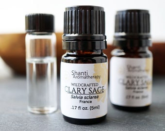 Clary Sage Essential Oil - Wildcrafted Salvia sclarea - France - Pure Essential Oil