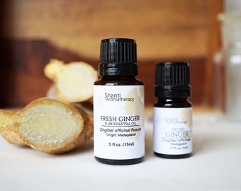 Ginger (Fresh) Essential Oil - Distilled From Fresh Ginger - 5ml