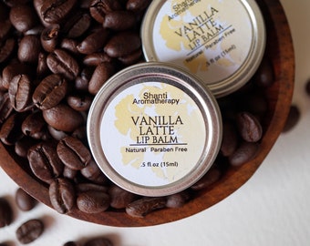 Vanilla Latte Lip Balm - All Natural Lip Care - Vegan - Stocking Stuffer - Gifts for Her