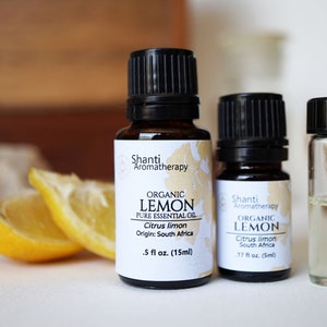 Lemon Organic Essential Oil USDA Organic Citrus limon image 1