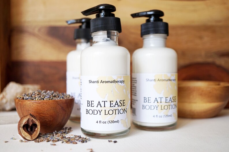 Be at Ease Lotion 4oz or 8oz Natural Aromatherapy Lotion for Etsy