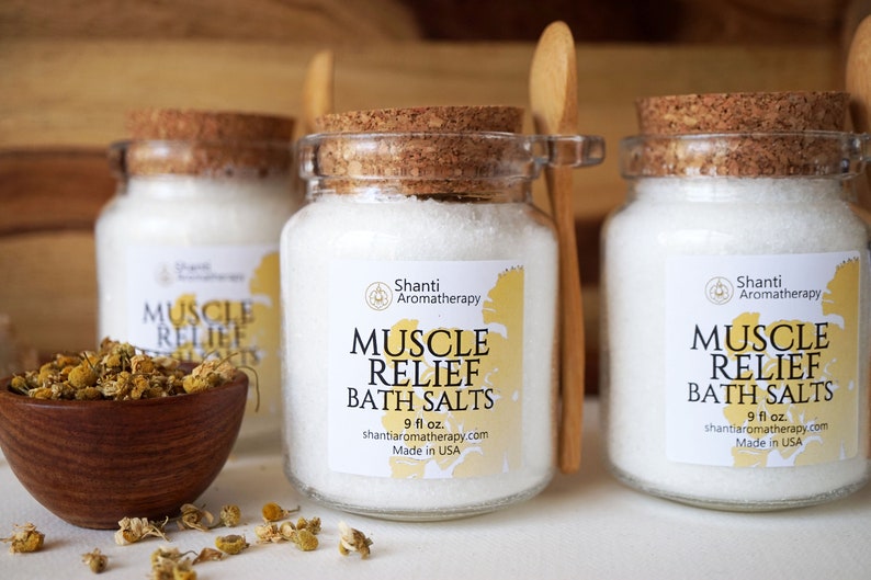 Muscle Relief Bath Salts Mother's Day Gifts Soothing Bath Soak for Sore Muscles, Gifts for Mom, Gifts for Dad, Gifts For Runners image 1