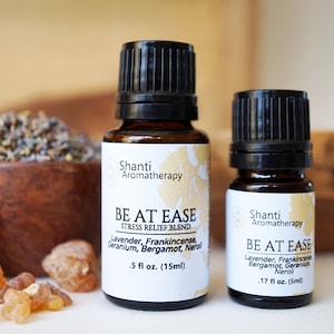 Be At Ease Aromatherapy Blend - blend for stress support, essential oils for relaxation