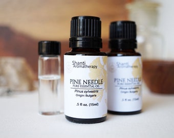 Aceite esencial de agujas de pino - Aceite de Pinus sylvestris - Aceite esencial puro