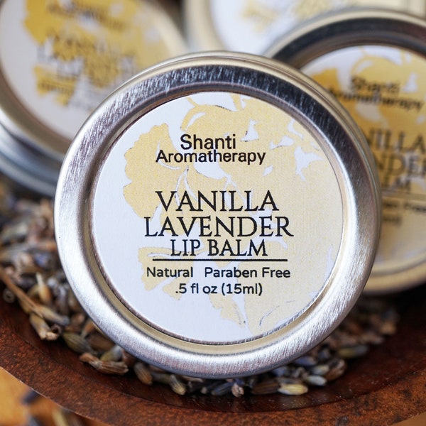Lavender Vanilla Lip Balm - All Natural Lip Care