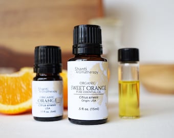 Sweet Orange Organic Essential Oil - Citrus sinesis