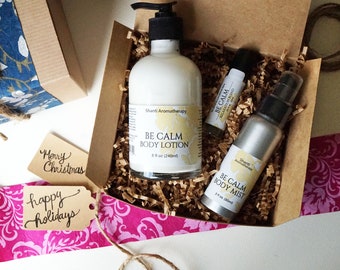 Be Calm Relaxation Gift Set - Self Care Gifts for Mom - Stress Relief - Relaxation - Aromatherapy Gifts