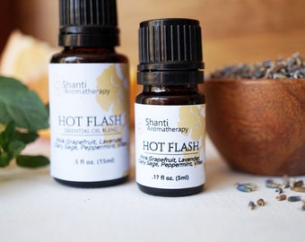 Hot Flash Aromatherapy Blend - Cooling Blend Women's Health Support Hormonal Support