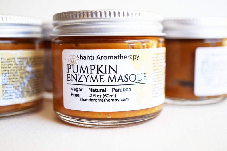 Pumpkin Enzyme Masque Skin Brightening Mask and Exfoliation Treatment Skin Firming Mask image 2