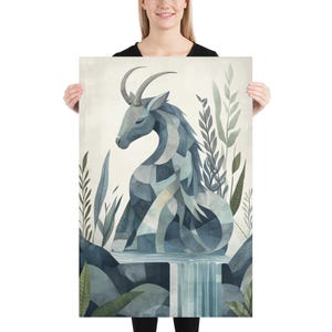 Stampa artistica dello zodiaco Capricorno - Poster su carta opaca