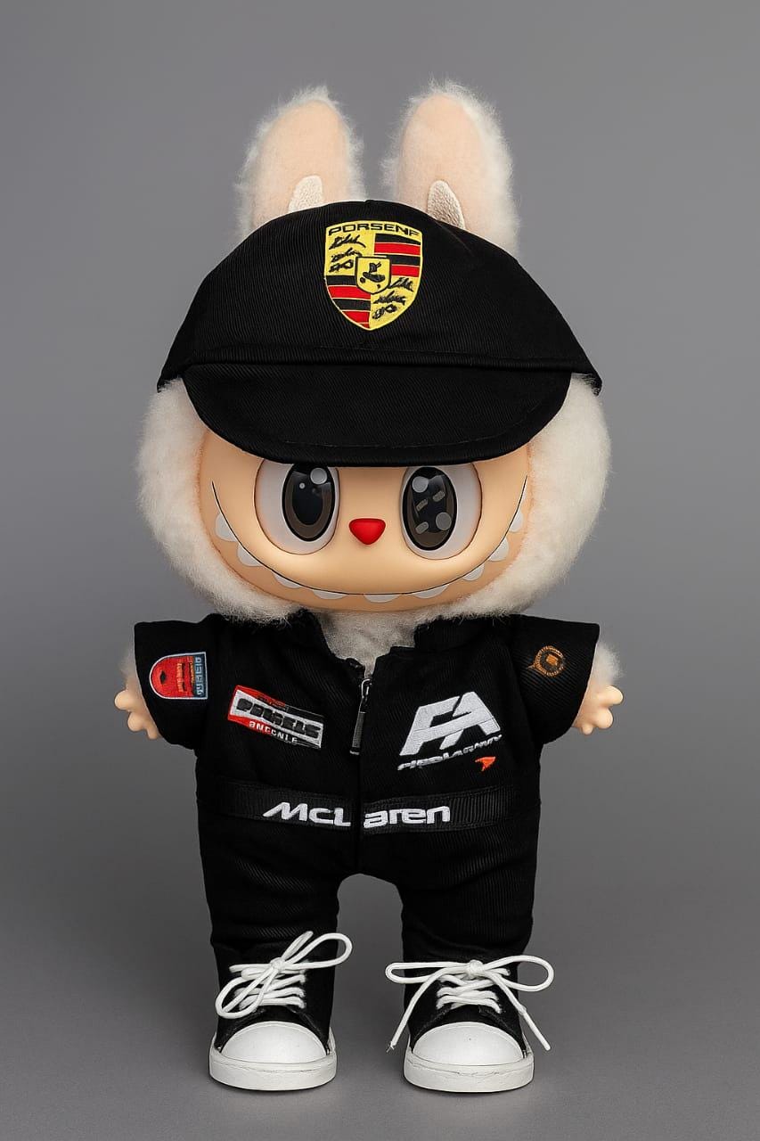 ラブブのF1フェラーリレースウェア （ラブブは含みません） LABUBUラブブのF1フェラーリレースウェア(ラブブは含みません