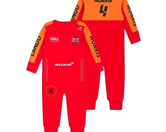 Lando Norris 4 baby suit- Lando Norris bodysuit- Lando Norris babysuit for little Lando Norris Fan- Lando 4 baby suit- Norris 4 baby suit
