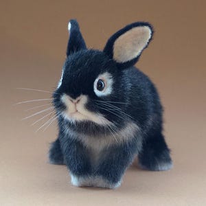 Realistic rabbit toy, Poseable plush bunny, stuffed cute animal