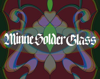 Custom Stained Glass Design - Digital Download PDF/PNG