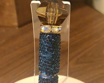 Mama Life Beaded Pen – Blue Glitter Ballpoint, Mom Gift