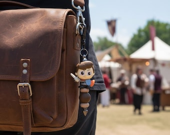 Prince Phillip Keychain – Sleeping Beauty Prince Bag or Backpack Charm, Gift