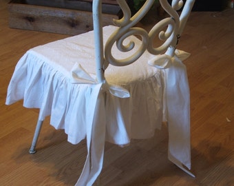 shabby chic chair slipcover