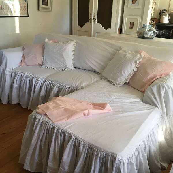 Sectional Slipcover Etsy