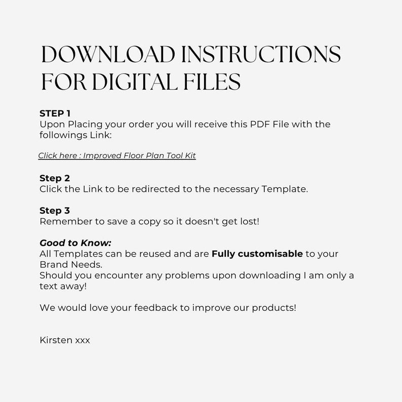 Interior Design Floor Plan Kit | Scaled Canva Template image 6