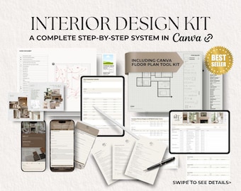 Interior Design Bundle Kit | Canva Spreadsheets & Presentations