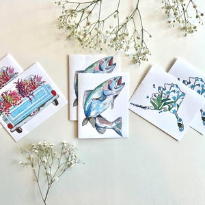 Alaska Greeting Cards Set – Pack of 6 Blank Scenic Note Cards – Alaskan Wildlife & Nature Art – Outdoor Adventure Stationery