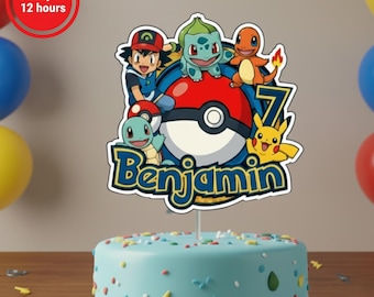 Cialda Personalizzata Pokemon Rettangolare (stampa Su Fibra Aliment - Foto 4