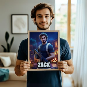 Personalized Battle Royale Game Poster | Unique Gift for Boyfriend, Girlfriend, or Kids