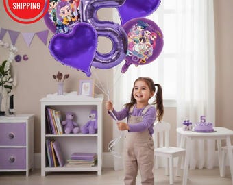 Set Di 60 Palloncini Viola E Blu Con Coriandoli - 12 Pollici (30 Cm), Metallic, Per Feste, Baby Shower, Matrimoni - Con Nastri