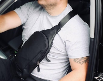Men’s Sling Bag - Crossbody bag purse - Mens shoulder bag - Chest bag