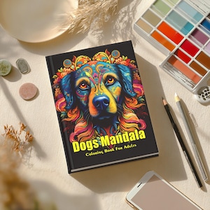 Dog Mandala Coloring Book | 40+ Printable Pages | Intricate Dog Breed Mandalas | Instant Download for Adults & Kids
