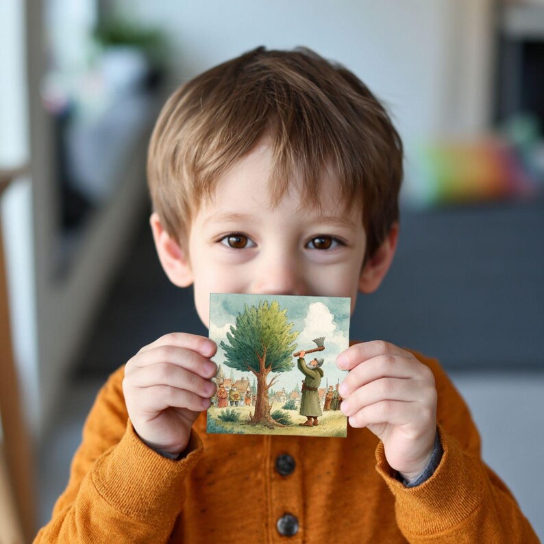 St. Boniface Story Cards for Kids: Catholic Saint Printable, Christian ...