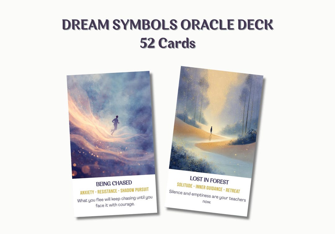 Dream Symbols Oracle Deck – 52 Mystical Dream Cards for Healing ...
