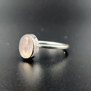 Rose Quartz Ring, 925 Silver Ring, Proposal Ring, Gifts for Her, Wedding Ring, Anniversary Gifts For Women, Gifts For Mom, Pink Stone Ring