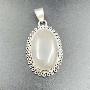 Regenbogen Mondstein Anhänger, 925 Silber Teardrop Edelstein Halskette, Juni Birthstone Schmuck, Heilender Kristall Anhänger, Geschenk für sie,