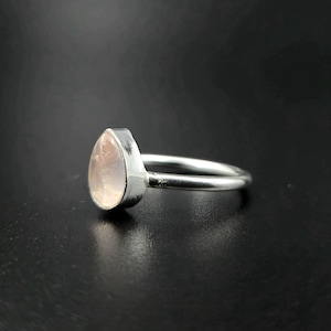 Rose Quartz Ring, 925 Silver Ring, Proposal Ring, Gifts for Her, Wedding Ring, Anniversary Gifts For Women, Gifts For Mom, Pink Stone Ring