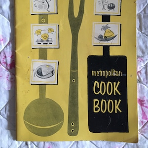 1964 Vintage Metropolitan Cook Book Recipe Cookbook