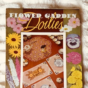 Vintage 1950 Lily Design Book No. 52 Flower Garden Doilies Crochet Instruction Book