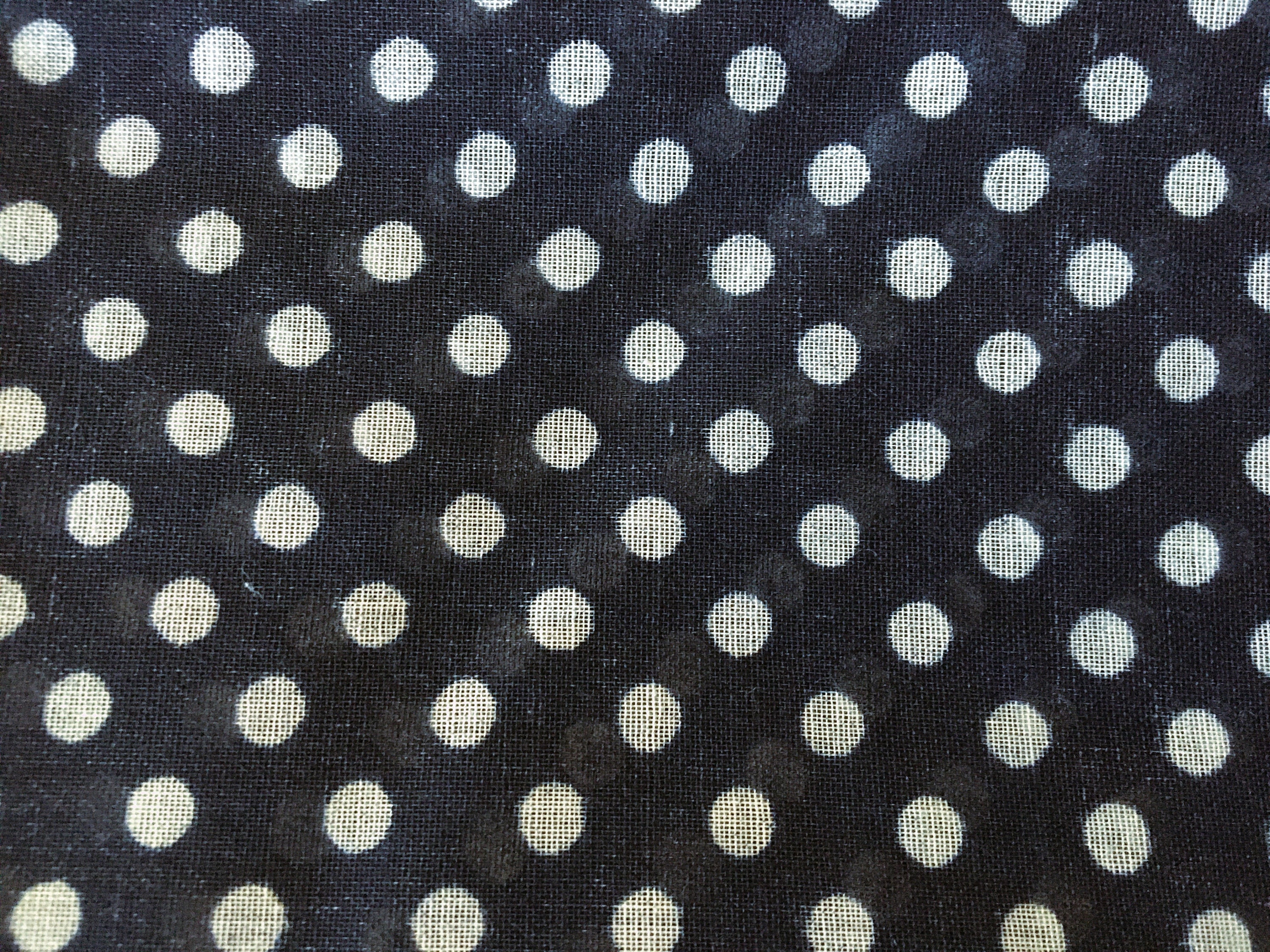 epa organdy dot（white） Vintage Navy Blue & White Polka Dot Sheer