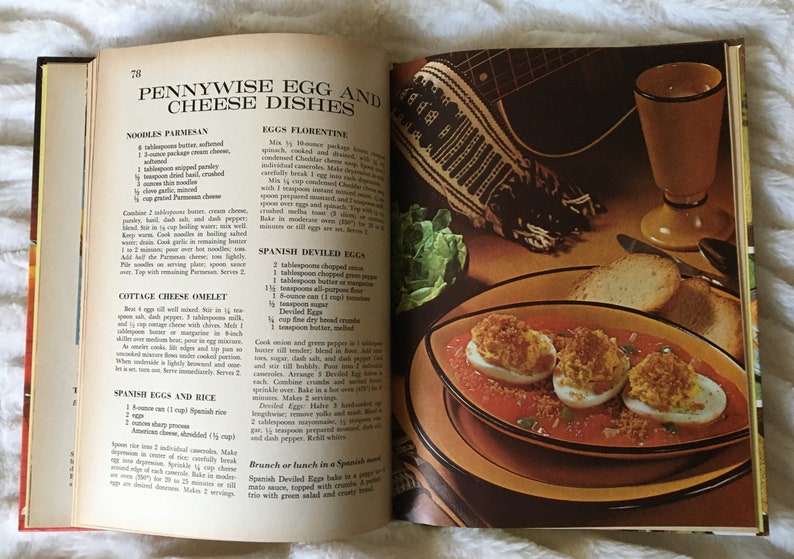 1968 Better Homes and Gardens Cooking for Two Cookbook Recipes Etsy