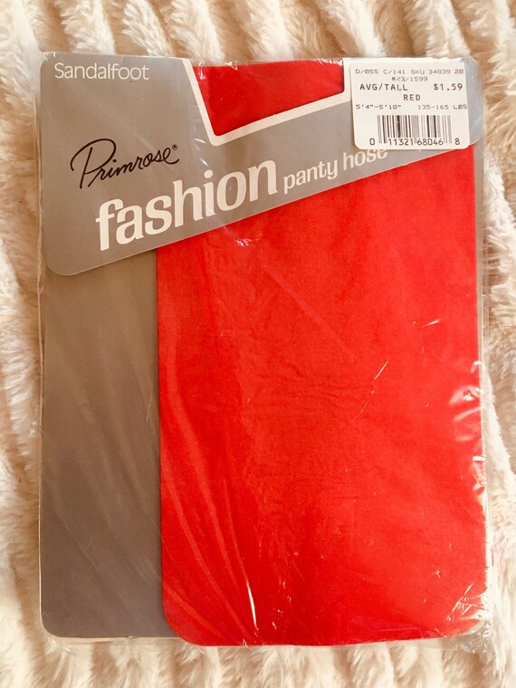 Vintage Primrose Fashion Pantyhose 100% Nylon Col… - image 1