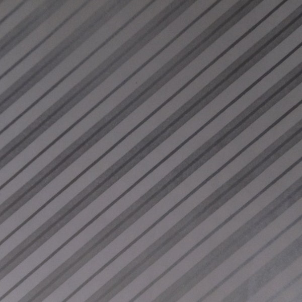 Vintage Silver White Stripe Striped All Occasion Birthday Anniversary Wedding Gift Wrap Wrapping Paper