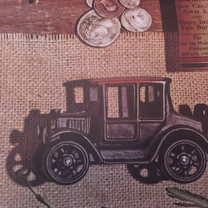 Vintage Automobile Gift Wrap: Antique Car Wrapping Paper (19 3/4&quot; x 29&quot;)
