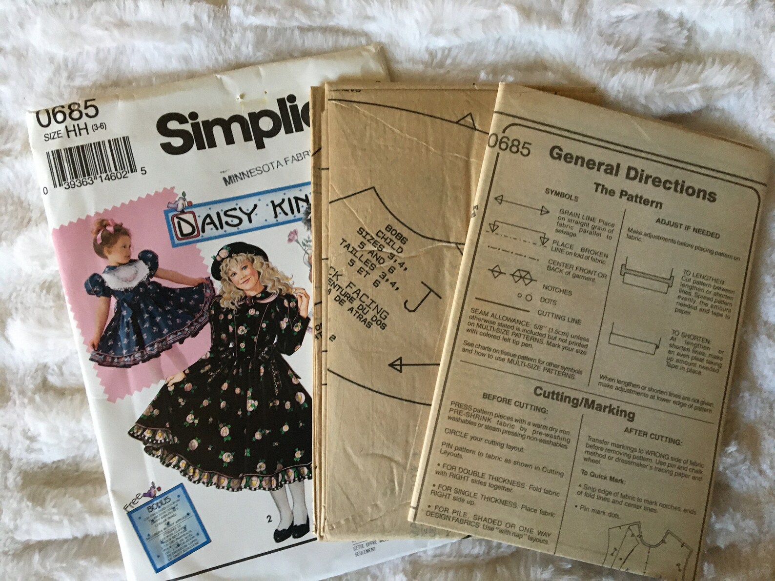 Vintage 1993 Daisy Kingdom Dress Simplicity Pattern 0685 Etsy