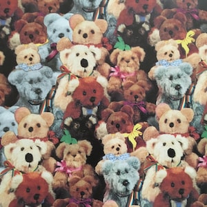 Papel de embrulho vintage Teddy Bear Village para todas as ocasiões