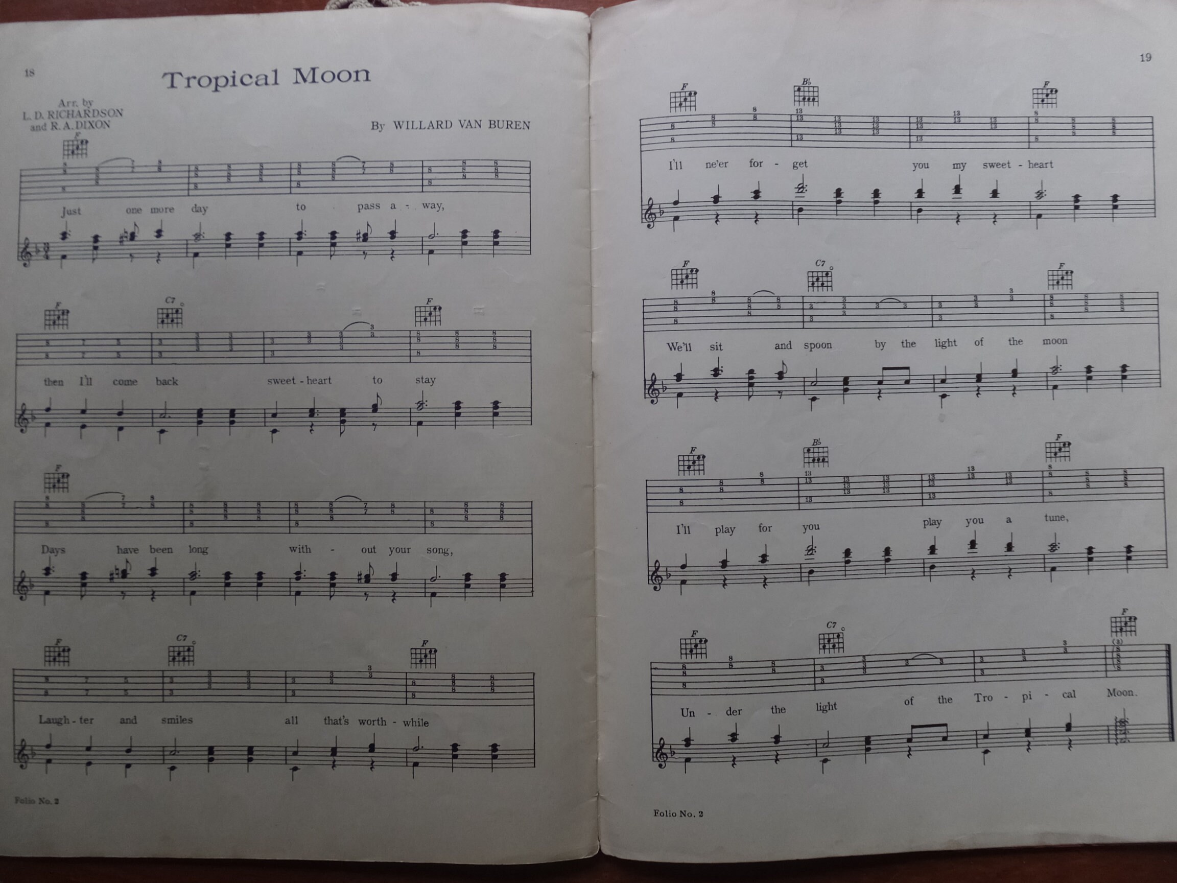 1936 Bronson's Song Folio Hawaiian Spanish Guitar Aloha Oe Etsy