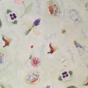 Vintage novo começo primavera verão jardim sementes de flores pássaro gorro sapo teacup todas as ocasiões presente envoltório papel