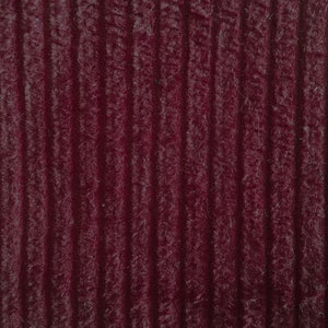 Vintage Mod 1960's Wide Wale Red Wine Burgundy Cotton Corduroy Fabric